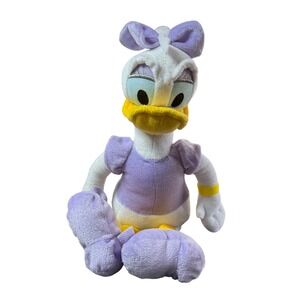 Disney Daisy Duck Plush‎ Stuffed Animal Purple Bow Just Play Toy